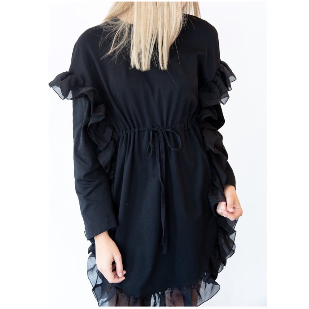 See by CHLOE black ruffled dress